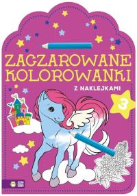 Zaczarowane kolorowanki Część 3. Autor: Opracowanie zbiorowe. Dobreksiazki.pl Okładka książki Zaczarowane kolorowanki Część 3