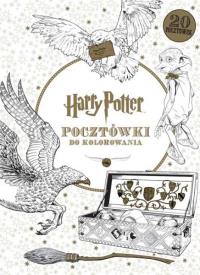Harry Potter. Pocztówki do kolorowania. Autor: Opracowanie zbiorowe. Dobreksiazki.pl Okładka książki Harry Potter. Pocztówki do kolorowania
