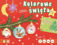 Kolorowe święta Książka z grą Zestaw 2. Autor: Opracowanie zbiorowe. Dobreksiazki.pl Okładka książki Kolorowe święta Książka z grą Zestaw 2