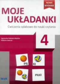 Moje układanki 4 Ćwicz. sylabowe w.2016. Autor: Agnieszka Fabisiak-Majcher, Elżbieta Ławczys. Dobreksiazki.pl Okładka książki Moje układanki 4 Ćwicz. sylabowe w.2016