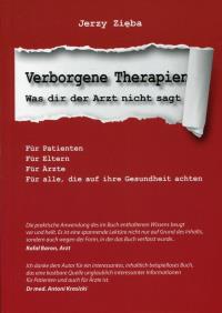 Ukryte terapie (wersja niem.). Verborgene Therapien. Autor: Jerzy Zięba. Dobreksiazki.pl Okładka książki Ukryte terapie (wersja niem.). Verborgene Therapien