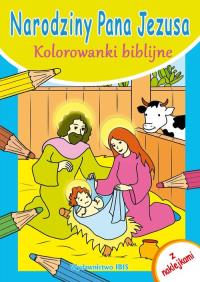 Kolorowanki biblijne. Narodziny Pana Jezusa. Autor: Opracowanie zbiorowe. Dobreksiazki.pl Okładka książki Kolorowanki biblijne. Narodziny Pana Jezusa