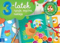 3-latek rysuje, wycina i nakleja. Autor: Opracowanie zbiorowe. Dobreksiazki.pl Okładka książki 3-latek rysuje, wycina i nakleja