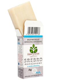 Powrót do Natury Mydło ze srebrem monojonowym i wodą utlenioną 100g. Producent: Powrót do Natury. Dobreksiazki.pl Zdjęcie produktu Powrót do Natury Mydło ze srebrem monojonowym i wodą utlenioną 100g