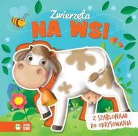 Książka z szablonem Zwierzęta na wsi. Autor: Opracowanie zbiorowe. Dobreksiazki.pl Okładka książki Książka z szablonem Zwierzęta na wsi