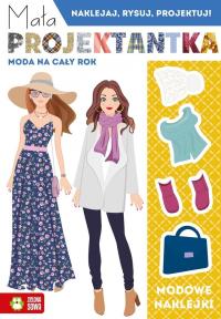 Mała projektantka Moda na cały rok. Autor: Opracowanie zbiorowe. Dobreksiazki.pl Okładka książki Mała projektantka Moda na cały rok