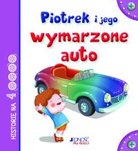 Piotrek i jego wymarzone auto. Autor: Anastasia Zanoncelli, Scalone Stefania. Dobreksiazki.pl Okładka książki Piotrek i jego wymarzone auto