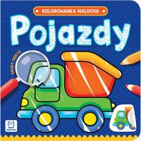 POJAZDY kolorowanka malucha. Autor: Opracowanie zbiorowe. Dobreksiazki.pl Okładka książki POJAZDY kolorowanka malucha