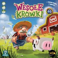 Wesołe Krówki. Autor: Kuraki Mura. Dobreksiazki.pl Okładka książki Wesołe Krówki