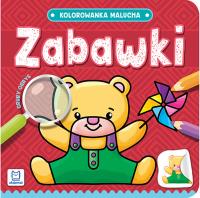 ZABAWKI kolorowanka malucha. Autor: Opracowanie zbiorowe. Dobreksiazki.pl Okładka książki ZABAWKI kolorowanka malucha
