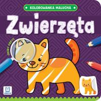 ZWIERZĘTA kolorowanka malucha. Autor: Opracowanie zbiorowe. Dobreksiazki.pl Okładka książki ZWIERZĘTA kolorowanka malucha