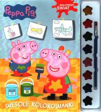 Świnka Peppa. Książka z farbkami nr 1. Autor: Opracowanie zbiorowe. Dobreksiazki.pl Okładka książki Świnka Peppa. Książka z farbkami nr 1