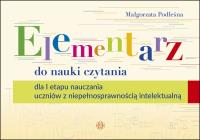 Elementarz do nauki czytania. Autor: Podleśna Małgorzata. Dobreksiazki.pl Okładka książki Elementarz do nauki czytania