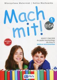 Mach mit! neu 1 Zeszyt ćwiczeń 4 Wersja rozszerzona. Autor: Halina Wachowska-Behrens. Dobreksiazki.pl Okładka książki Mach mit! neu 1 Zeszyt ćwiczeń 4 Wersja rozszerzona