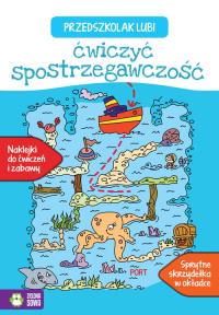 Przedszkolak lubi ćwiczyć spostrzegawczość. Autor: Opracowanie zbiorowe. Dobreksiazki.pl Okładka książki Przedszkolak lubi ćwiczyć spostrzegawczość