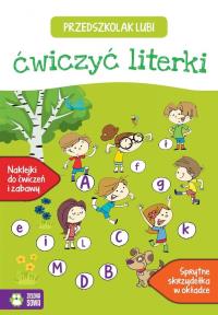 Przedszkolak lubi literki. Autor: Opracowanie zbiorowe. Dobreksiazki.pl Okładka książki Przedszkolak lubi literki
