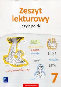 Zeszyt lekturowy Język polski 7. Autor: Horwath Ewa. Dobreksiazki.pl Okładka książki Zeszyt lekturowy Język polski 7