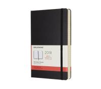 Kalendarz dzienny Moleskine 12M L, twarda oprawa, czarny. Wydawca: Moleskine. Dobreksiazki.pl Opakowanie Kalendarz dzienny Moleskine 12M L, twarda oprawa, czarny