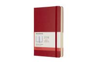 Kalendarz dzienny Moleskine 12M L, twarda oprawa, czerwony szkarłatny. Wydawca: Moleskine. Dobreksiazki.pl Opakowanie Kalendarz dzienny Moleskine 12M L, twarda oprawa, czerwony szkarłatny