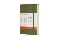 Okładka książki Kalendarz dzienny Moleskine 12M P, twarda oprawa, oliwkowy