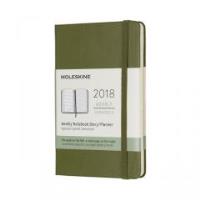 Kalendarz tygodniowy 12MP tw. oliwkowy MOLESKINE. Wydawca: Moleskine. Dobreksiazki.pl Opakowanie Kalendarz tygodniowy 12MP tw. oliwkowy MOLESKINE