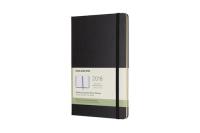 Kalendarz tygodniowy horyzontalny Moleskine 12M L, twarda oprawa, czarny. Wydawca: Moleskine. Dobreksiazki.pl Opakowanie Kalendarz tygodniowy horyzontalny Moleskine 12M L, twarda oprawa, czarny