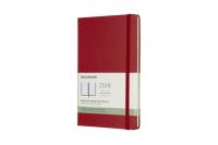 Kalendarz tygodniowy horyzontalny Moleskine 12M L, twarda oprawa, czerwony szkarłatny. Wydawca: Moleskine. Dobreksiazki.pl Opakowanie Kalendarz tygodniowy horyzontalny Moleskine 12M L, twarda oprawa, czerwony szkarłatny