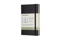 Kalendarz tygodniowy horyzontalny Moleskine 12M P, twarda oprawa, czarny. Wydawca: Moleskine. Dobreksiazki.pl Opakowanie Kalendarz tygodniowy horyzontalny Moleskine 12M P, twarda oprawa, czarny