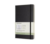 Kalendarz tygodniowy Moleskine 12M L, twarda oprawa, czarny. Wydawca: Moleskine. Dobreksiazki.pl Opakowanie Kalendarz tygodniowy Moleskine 12M L, twarda oprawa, czarny