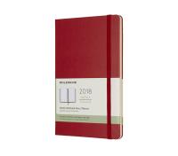Kalendarz tygodniowy Moleskine 12M L, twarda oprawa, czerwony szkarłatny. Wydawca: Moleskine. Dobreksiazki.pl Opakowanie Kalendarz tygodniowy Moleskine 12M L, twarda oprawa, czerwony szkarłatny