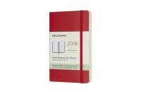 Kalendarz tygodniowy Moleskine 12M P, miękka oprawa, czerwony szkarłatny. Wydawca: Moleskine. Dobreksiazki.pl Opakowanie Kalendarz tygodniowy Moleskine 12M P, miękka oprawa, czerwony szkarłatny