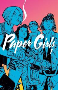 Paper Girls 1. Autor: Vaughan Brian K., Cliff Chiang. Dobreksiazki.pl Okładka książki Paper Girls 1