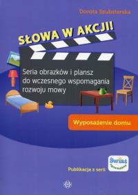 Słowa w akcji Wyposażenie domu. Autor: Dorota Szubarska. Dobreksiazki.pl Okładka książki Słowa w akcji Wyposażenie domu