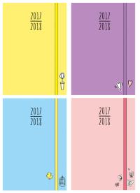 Terminarz wyjątkowej dziewczyny 2017/2018. Autor: Opracowanie zbiorowe. Dobreksiazki.pl Okładka książki Terminarz wyjątkowej dziewczyny 2017/2018