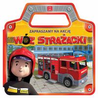 Zapraszamy na akcję. Wóz strażacki. Autor: Opracowanie zbiorowe. Dobreksiazki.pl Okładka książki Zapraszamy na akcję. Wóz strażacki