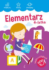 AKADEMIA MALUCHA. Elementarz 4-latka. Autor: Opracowanie zbiorowe. Dobreksiazki.pl Okładka książki AKADEMIA MALUCHA. Elementarz 4-latka