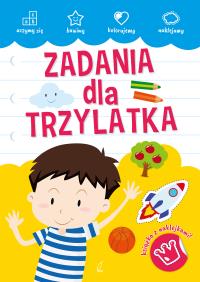 AKADEMIA MALUCHA Zadania dla trzylatka. Autor: Opracowanie zbiorowe. Dobreksiazki.pl Okładka książki AKADEMIA MALUCHA Zadania dla trzylatka