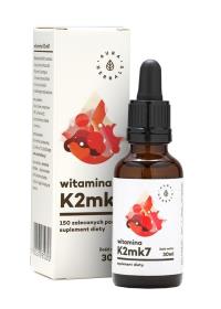 Aura Herbals Witamina K2mk7 90µg 30ml. Producent: Aura Herbals. Dobreksiazki.pl Zdjęcie produktu Aura Herbals Witamina K2mk7 90µg 30ml