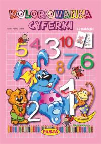 Okładka książki Kolorowanka Cyferki