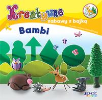 Kreatywne zabawy z bajką Bambi. Autor: Opracowanie zbiorowe. Dobreksiazki.pl Okładka książki Kreatywne zabawy z bajką Bambi