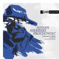 Leonard Cohen Słynny niebieski prochowiec. Autor: Teatr Piosenki. Dobreksiazki.pl Okładka książki Leonard Cohen Słynny niebieski prochowiec