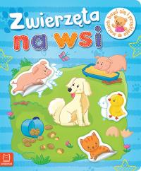 Maluch bawi się i przykleja. Zwierzęta na wsi. Autor: Opracowanie zbiorowe. Dobreksiazki.pl Okładka książki Maluch bawi się i przykleja. Zwierzęta na wsi