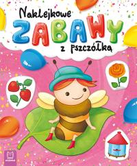 Naklejkowe zabawy z pszczółką. Autor: Opracowanie zbiorowe. Dobreksiazki.pl Okładka książki Naklejkowe zabawy z pszczółką