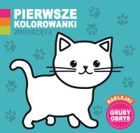Pierwsze Kolorowanki Zwierzęta. Autor: Opracowanie zbiorowe. Dobreksiazki.pl Okładka książki Pierwsze Kolorowanki Zwierzęta