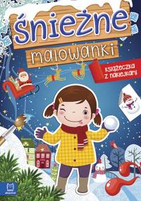 Śnieżne malowanki. Książeczka z naklejkami. Autor: Opracowanie zbiorowe. Dobreksiazki.pl Okładka książki Śnieżne malowanki. Książeczka z naklejkami
