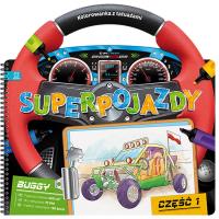 Superpojazdy. Kolorowanka z tatuażami cz.1. Autor: Opracowanie zbiorowe. Dobreksiazki.pl Okładka książki Superpojazdy. Kolorowanka z tatuażami cz.1