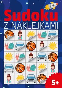 Sudoku z naklejkami 5+. Autor: Opracowanie zbiorowe. Dobreksiazki.pl Okładka książki Sudoku z naklejkami 5+