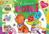 Ulubione kotki. Malowanka z naklejkami. Autor: Opracowanie zbiorowe. Dobreksiazki.pl Okładka książki Ulubione kotki. Malowanka z naklejkami