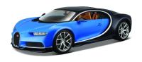 Bugatti Chiron 1:18 niebieski BBURAGO. Wydawca: BBurago. Dobreksiazki.pl Opakowanie Bugatti Chiron 1:18 niebieski BBURAGO