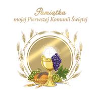 Pamiątka mojej Pierwszej Komunii Świętej wersja 2. Autor: Opracowanie zbiorowe. Dobreksiazki.pl Okładka książki Pamiątka mojej Pierwszej Komunii Świętej wersja 2